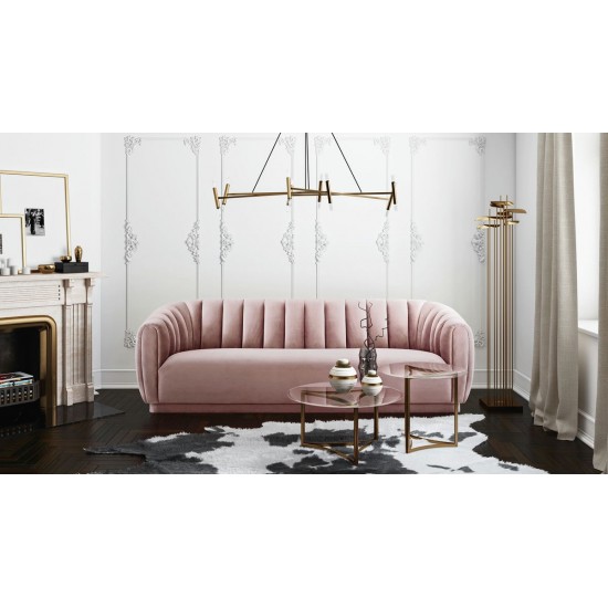 TOV Furniture Arno Mauve Velvet Sofa