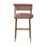 TOV Furniture Astrid Blush Velvet Bar Stool