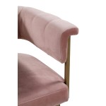 TOV Furniture Astrid Blush Velvet Counter Stool