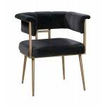 TOV Furniture Astrid Grey Velvet Chair