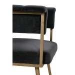 TOV Furniture Astrid Grey Velvet Chair