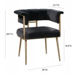 TOV Furniture Astrid Grey Velvet Chair