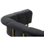 TOV Furniture Astrid Grey Velvet Chair