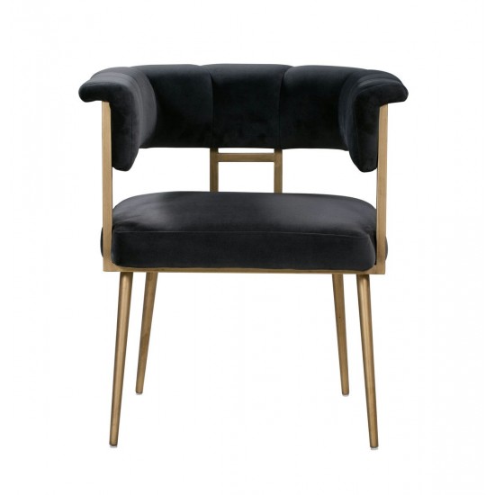 TOV Furniture Astrid Grey Velvet Chair