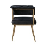 TOV Furniture Astrid Grey Velvet Chair