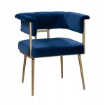 TOV Furniture Astrid Navy Velvet Chair