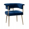TOV Furniture Astrid Navy Velvet Chair