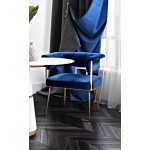 TOV Furniture Astrid Navy Velvet Chair