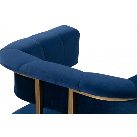 TOV Furniture Astrid Navy Velvet Chair