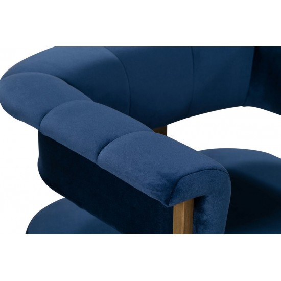 TOV Furniture Astrid Navy Velvet Chair