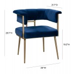 TOV Furniture Astrid Navy Velvet Chair