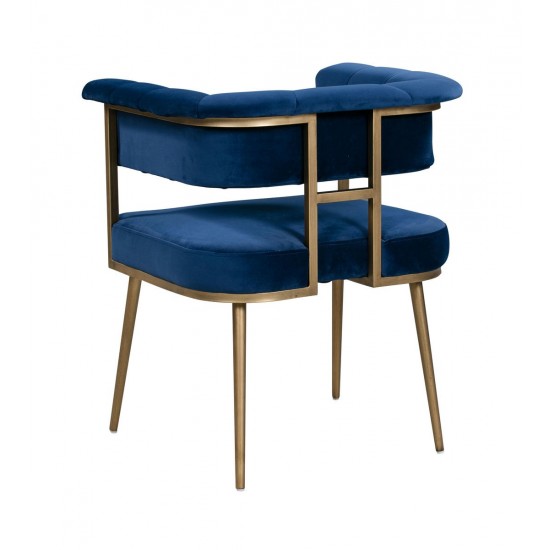 TOV Furniture Astrid Navy Velvet Chair