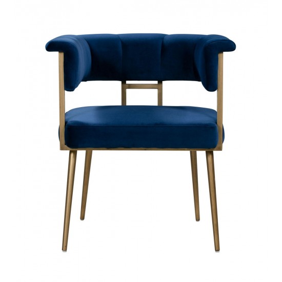 TOV Furniture Astrid Navy Velvet Chair