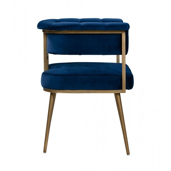 TOV Furniture Astrid Navy Velvet Chair