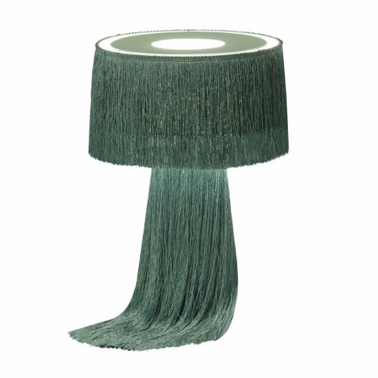 TOV Furniture Atolla Emerald Tassel Table Lamp