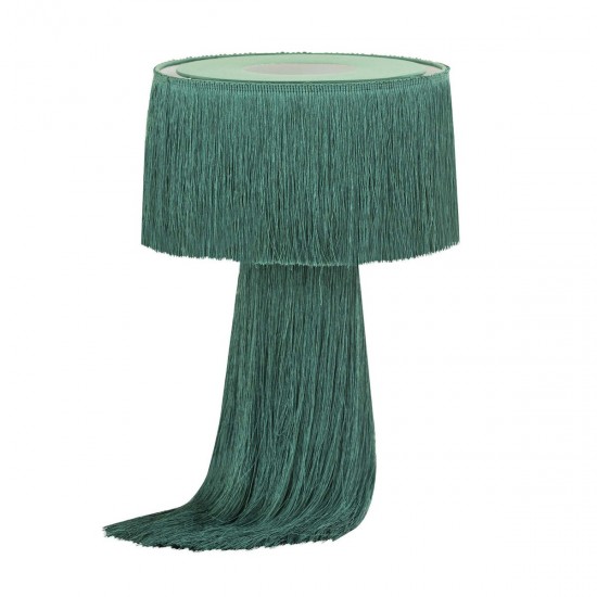 TOV Furniture Atolla Emerald Tassel Table Lamp