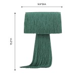 TOV Furniture Atolla Emerald Tassel Table Lamp