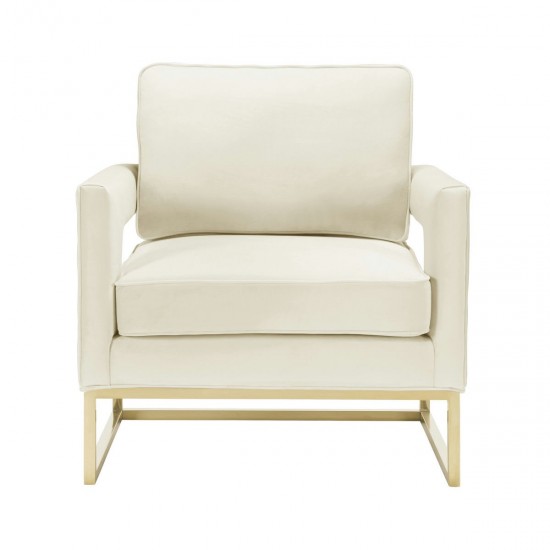 TOV Furniture Avery Cream Velvet Chair