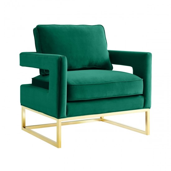 TOV Furniture Avery Forest Green Velvet Chair