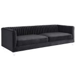 TOV Furniture Aviator Grey Velvet Sofa