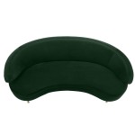 TOV Furniture Baila Forest Green Velvet Sofa