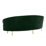 TOV Furniture Baila Forest Green Velvet Sofa