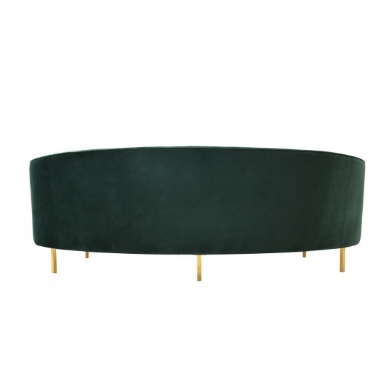 TOV Furniture Baila Forest Green Velvet Sofa