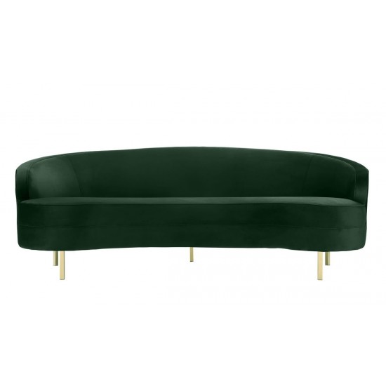 TOV Furniture Baila Forest Green Velvet Sofa