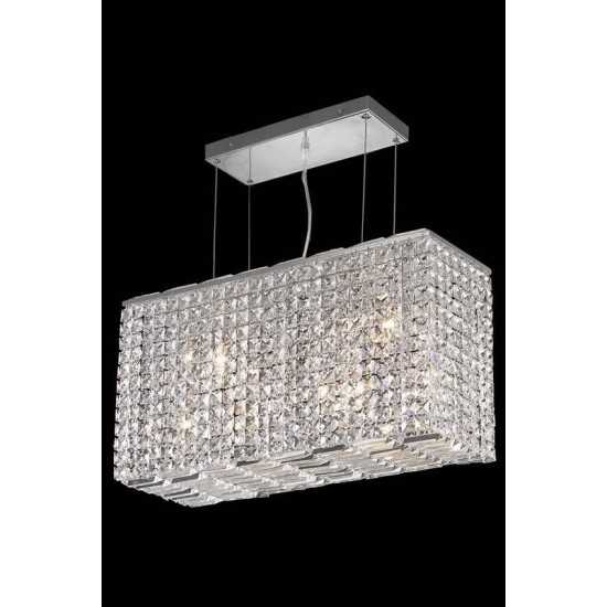 Elegant Lighting Maxime 8 Light Chrome Chandelier Clear Spectra Swarovski Crystal