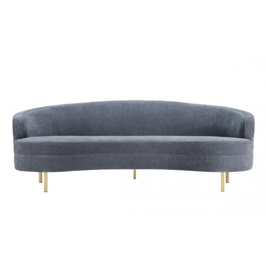 TOV Furniture Baila Grey Velvet Sofa