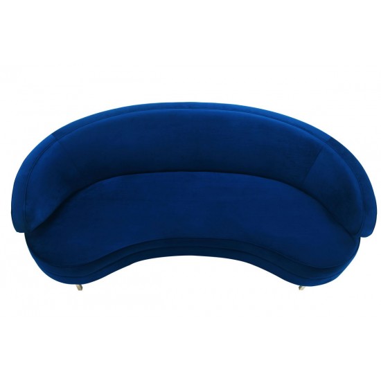 TOV Furniture Baila Navy Velvet Sofa