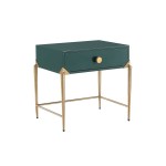 TOV Furniture Bajo Green Lacquer Side Table