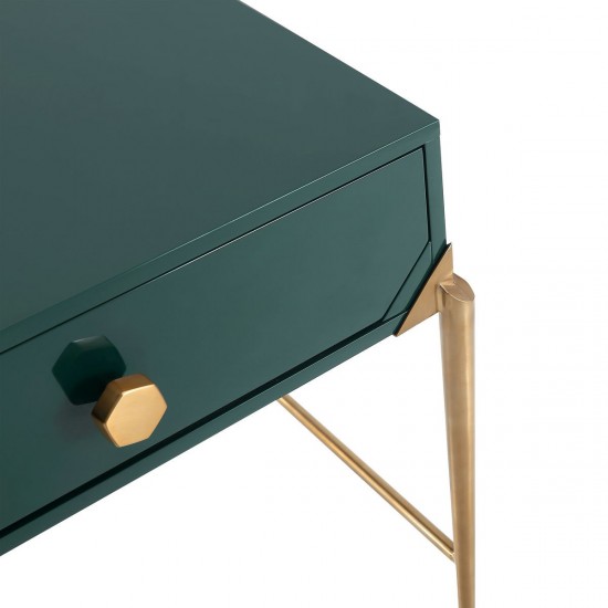 TOV Furniture Bajo Green Lacquer Side Table