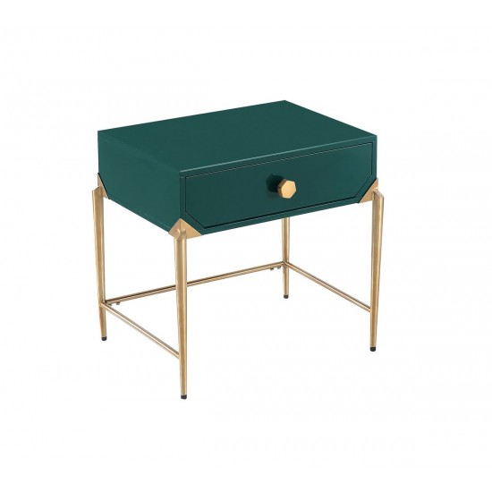 TOV Furniture Bajo Green Lacquer Side Table