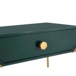 TOV Furniture Bajo Green Lacquer Side Table