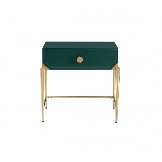 TOV Furniture Bajo Green Lacquer Side Table