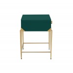 TOV Furniture Bajo Green Lacquer Side Table