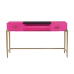 TOV Furniture Bajo Pink Lacquer Desk