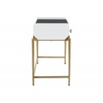 TOV Furniture Bajo White Lacquer Desk