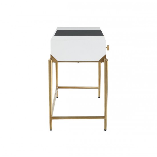 TOV Furniture Bajo White Lacquer Desk