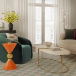 TOV Furniture Balhi Orange Side Table