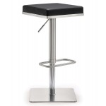 TOV Furniture Bari Black Stainless Steel Adjustable Barstool