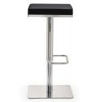 TOV Furniture Bari Black Stainless Steel Adjustable Barstool