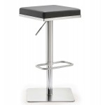 TOV Furniture Bari Grey Stainless Steel Adjustable Barstool