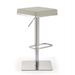 TOV Furniture Bari Light Grey Stainless Steel Barstool