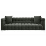 TOV Furniture Bea Grey Velvet Sofa