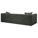 TOV Furniture Bea Grey Velvet Sofa