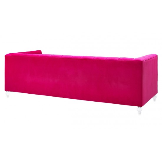 TOV Furniture Bea Pink Velvet Sofa