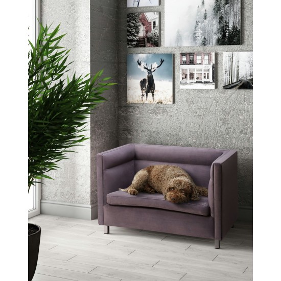 TOV Furniture Beagle Grey Pet Bed