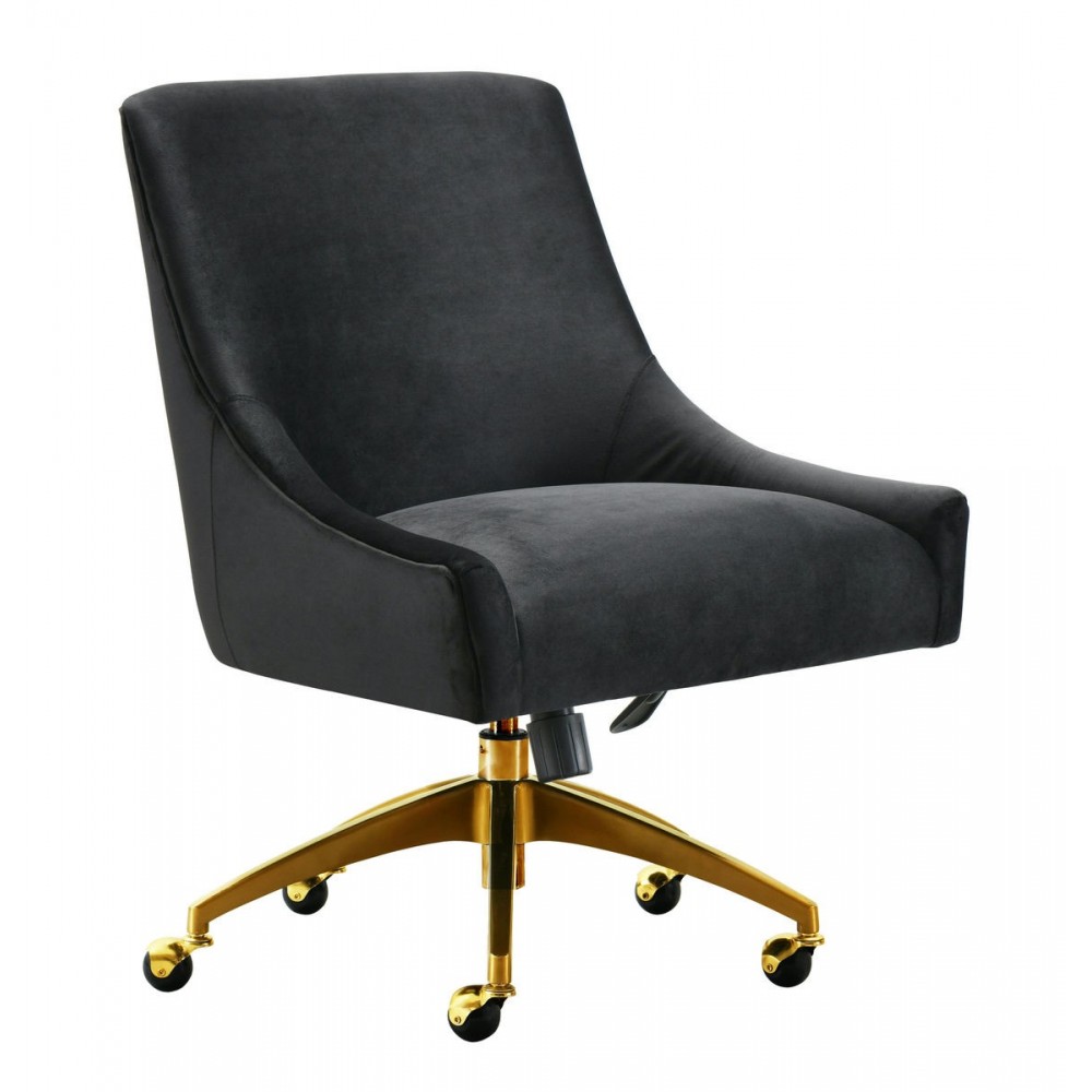 TOV Furniture Beatrix Black Office Swivel Chair